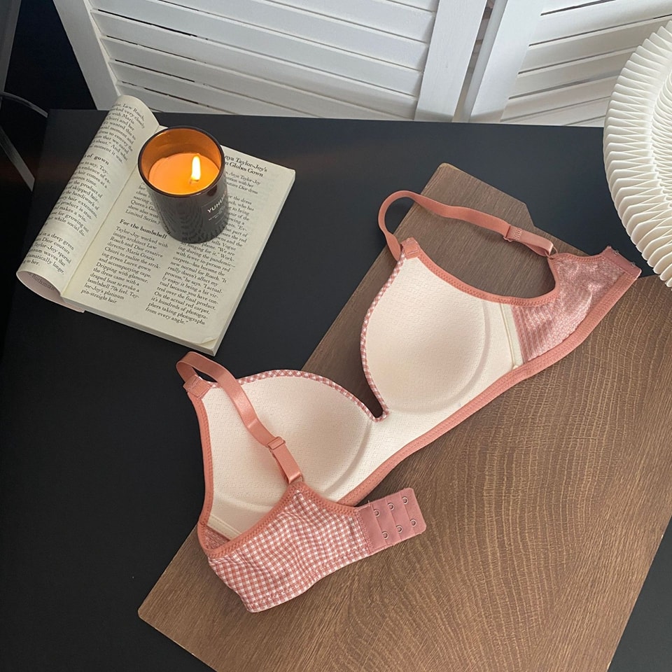 Check Push up bra One-piece Seamless - Image 6