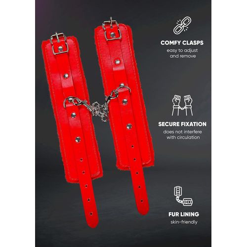PU Leather Restraint Hand/Wrist Cuffs - Image 10