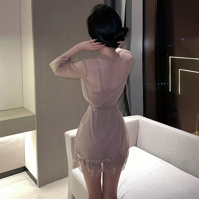 Transparent Robe Set For Women Nightwear - Image 16