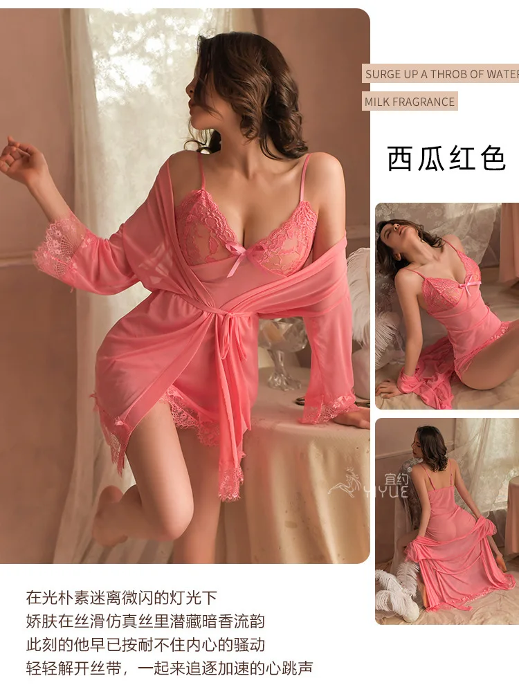 Transparent Robe Set For Women Nightwear - Image 7