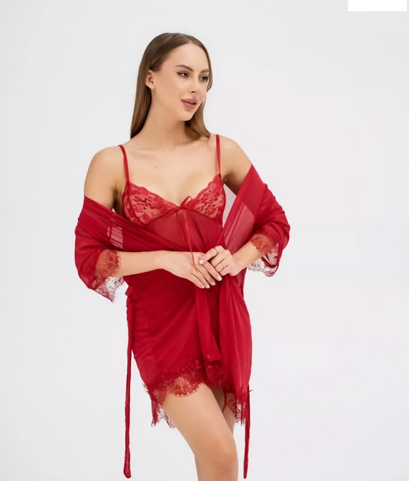 Transparent Robe Set For Women Nightwear - Image 2