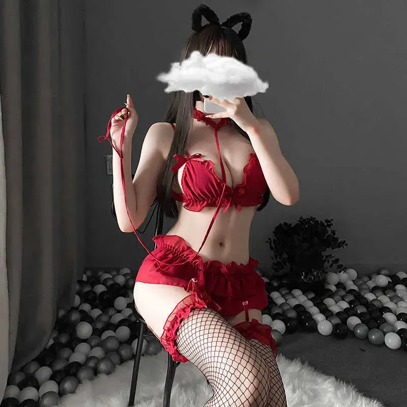 Kawaii Soft Girl Pajamas Cosplay Outfit set - Image 3