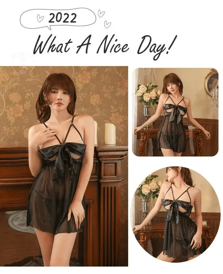 Front Open Nightwear - Image 12