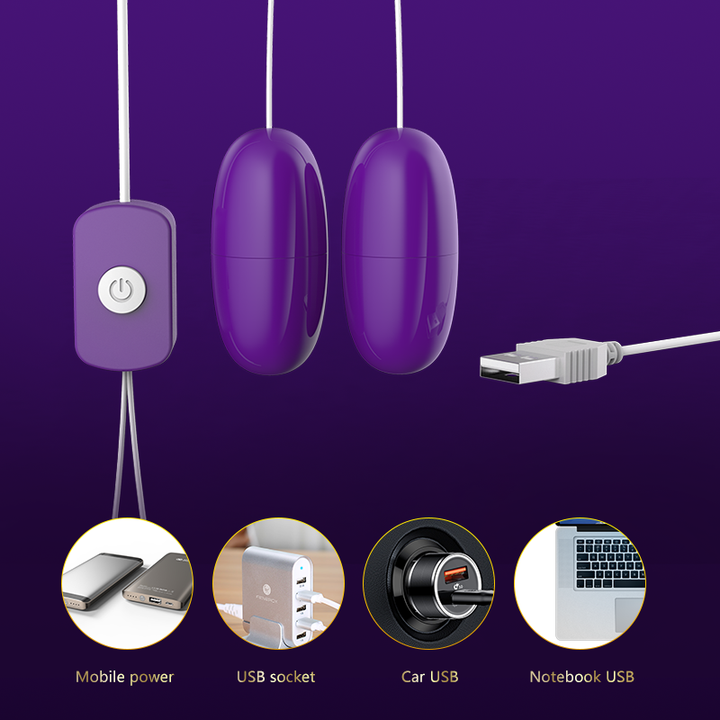 Usb Double Jump Vibrating Clitoris Love Egg Vibrator - Image 5
