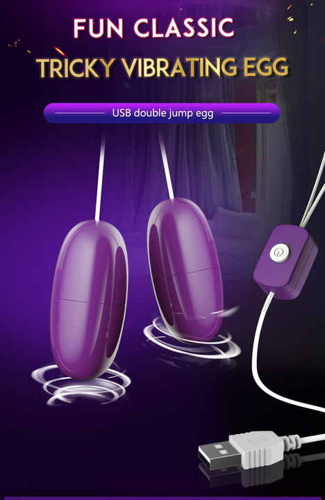 Usb Double Jump Vibrating Clitoris Love Egg Vibrator - Image 6