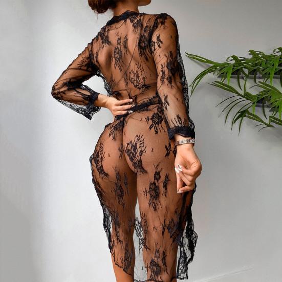 Nightdress Open Front Lace Up Two Piece - Image 8