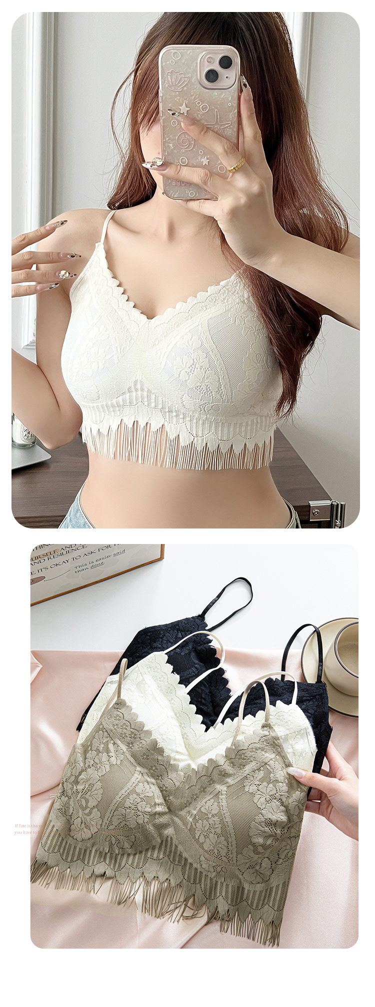 Seamless Daily Wear Slim Strap Bra - Image 2