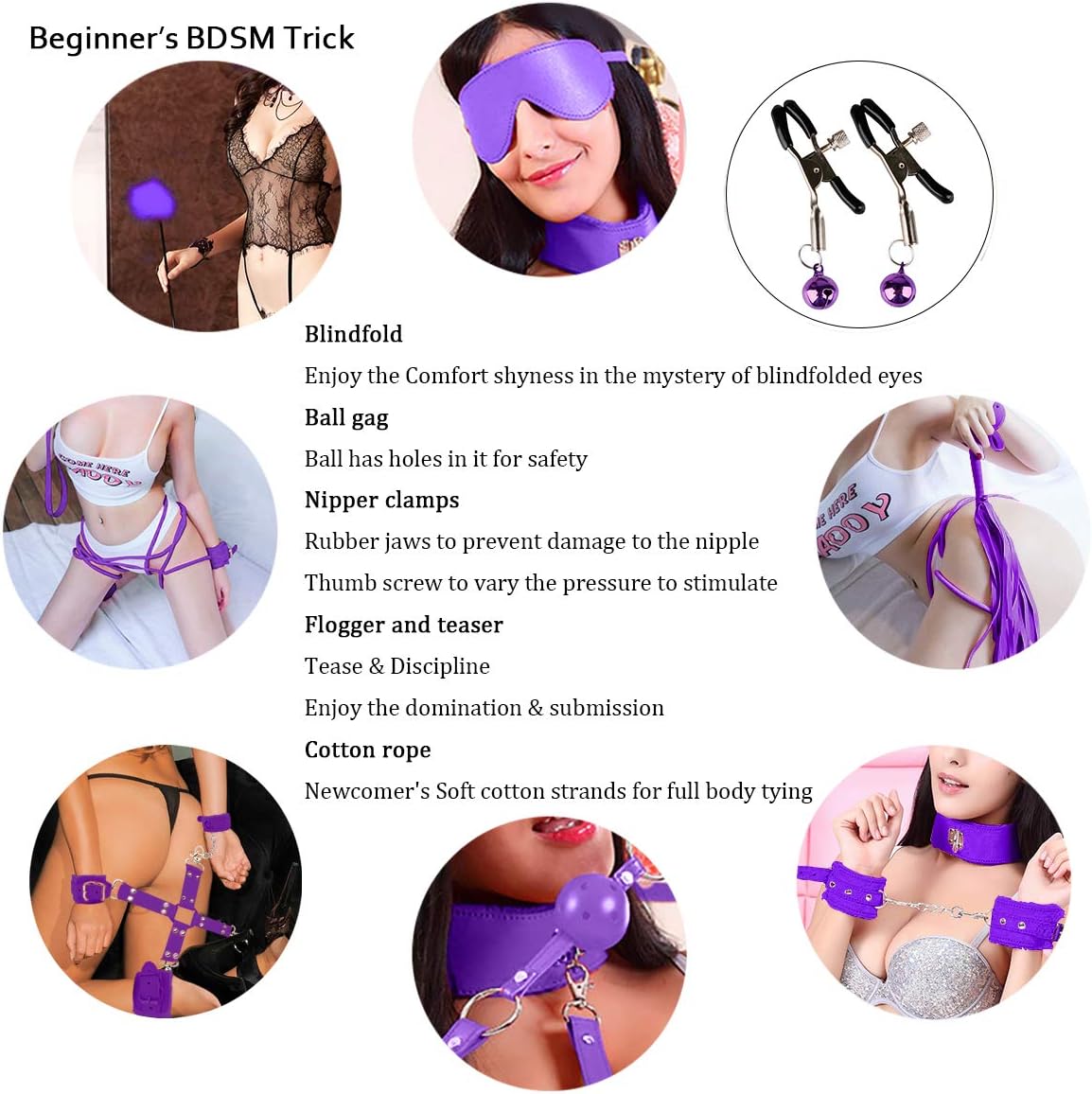 14-Piece Couple’s Bondage Kit - Image 6