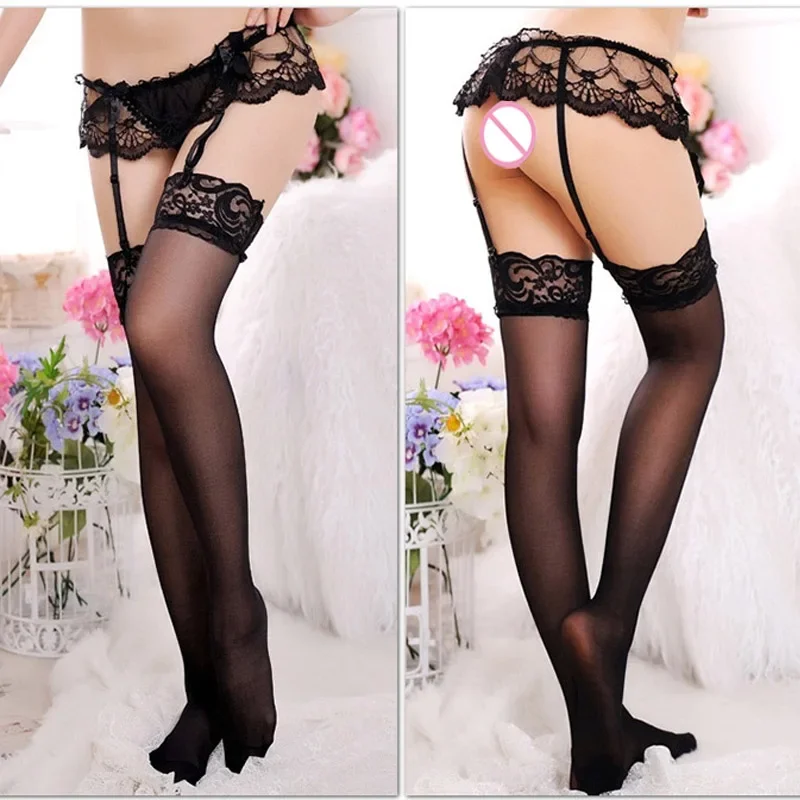 Thigh High Stockings and Garter Belt - Image 7