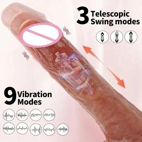 Realistic Vibrator Dildo with Thrusting Motion - Image 10