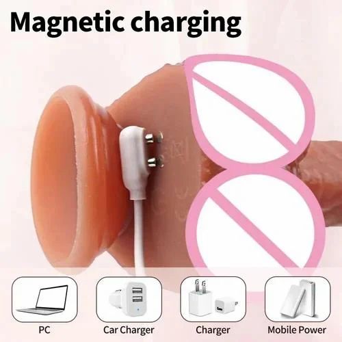 Realistic Vibrator Dildo with Thrusting Motion - Image 6