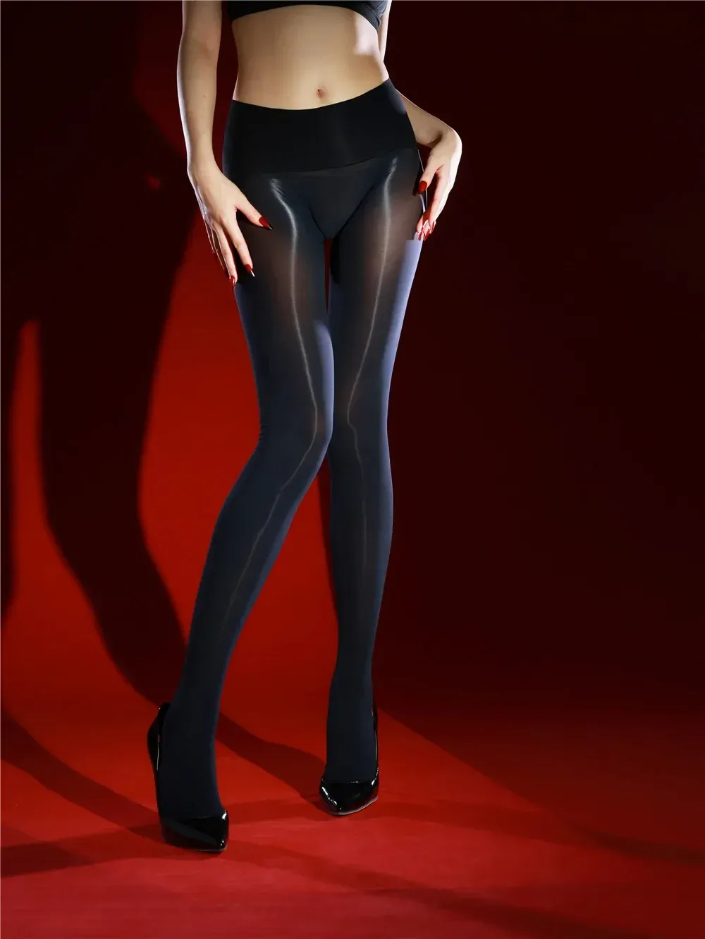 Stockings Oil Shiny Glossy - Image 17