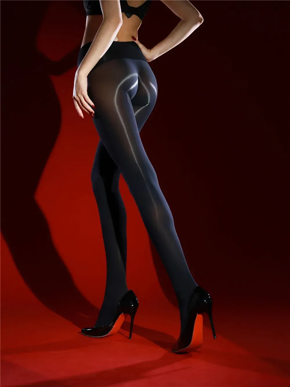 Stockings Oil Shiny Glossy - Image 14