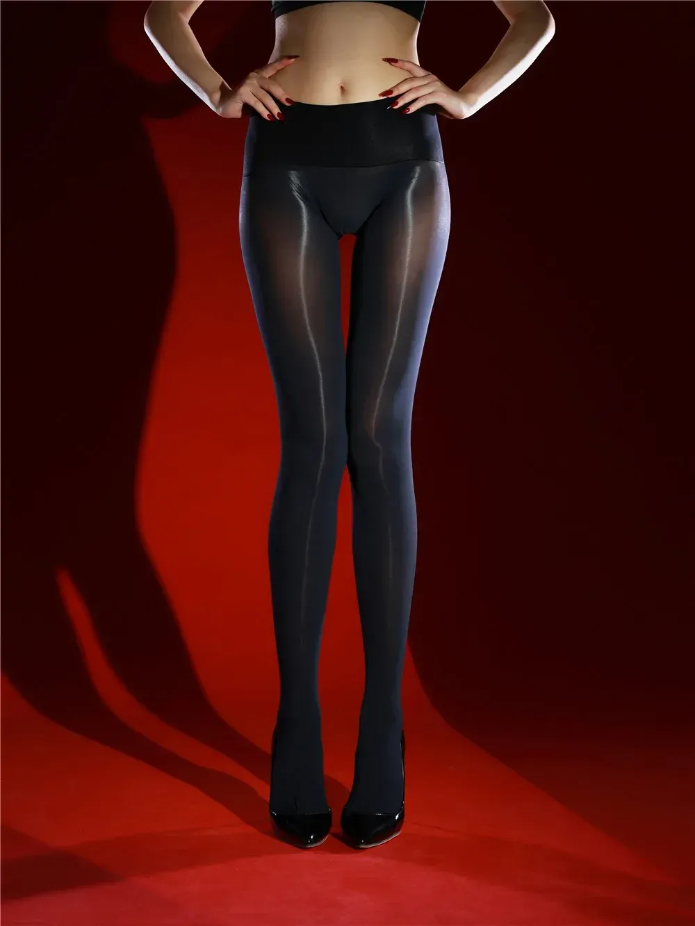 Stockings Oil Shiny Glossy - Image 18