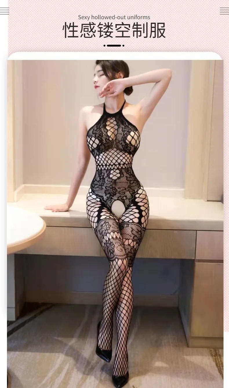 New Open Crotch Bodystocking Lingerie - Image 7